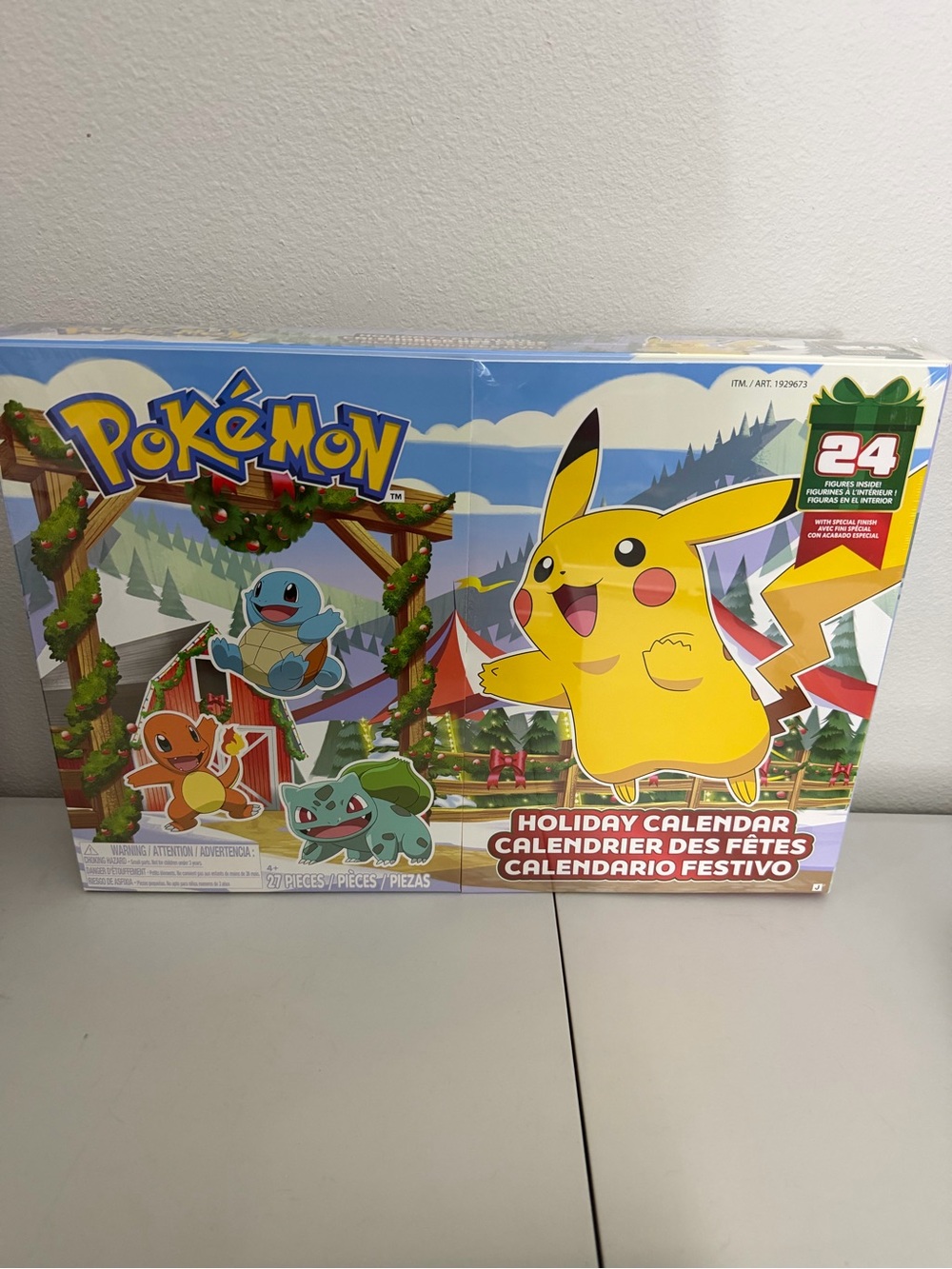 Holiday Calendar Advent Calendar - Pokemon Pikachu Sealed Charmander Squirtle